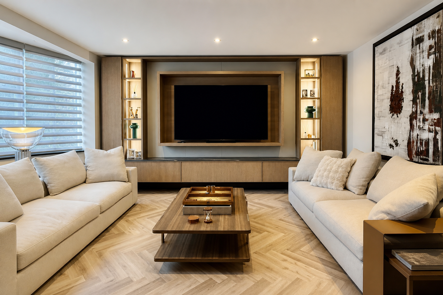 Living room after transformation